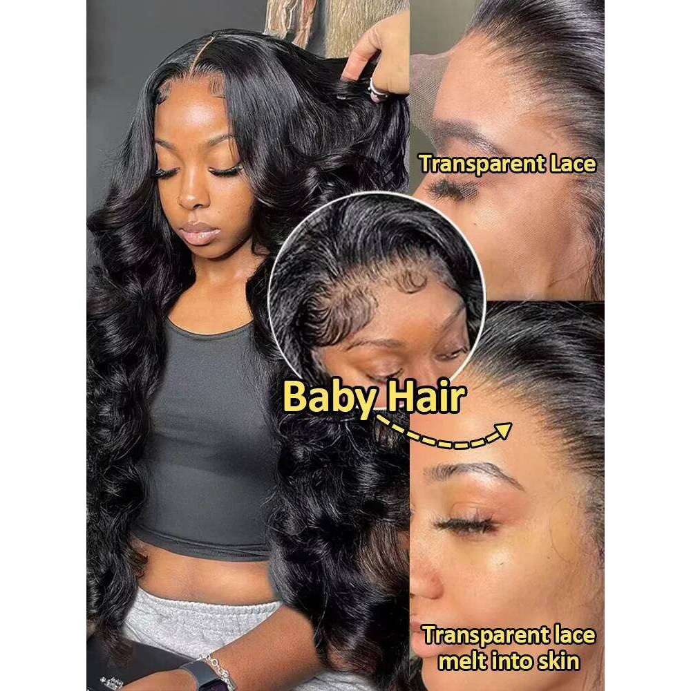30 32 Inch 210 Density 5x5 Closure Glueless Human Hair Ready To Wear Body Wave 13x6 HD Lace Frontal Wig For Women