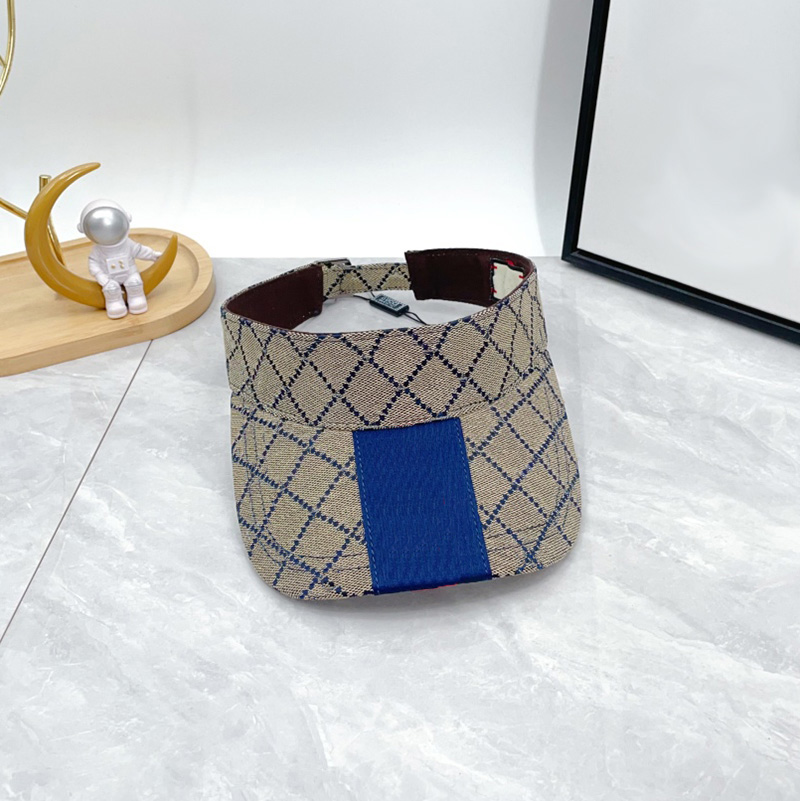 Canvas Designer Visor Summer Cap High Quality Luxury Sun Hat Men Women Sports Golf Travel Daily Outfit Casquette 3colors