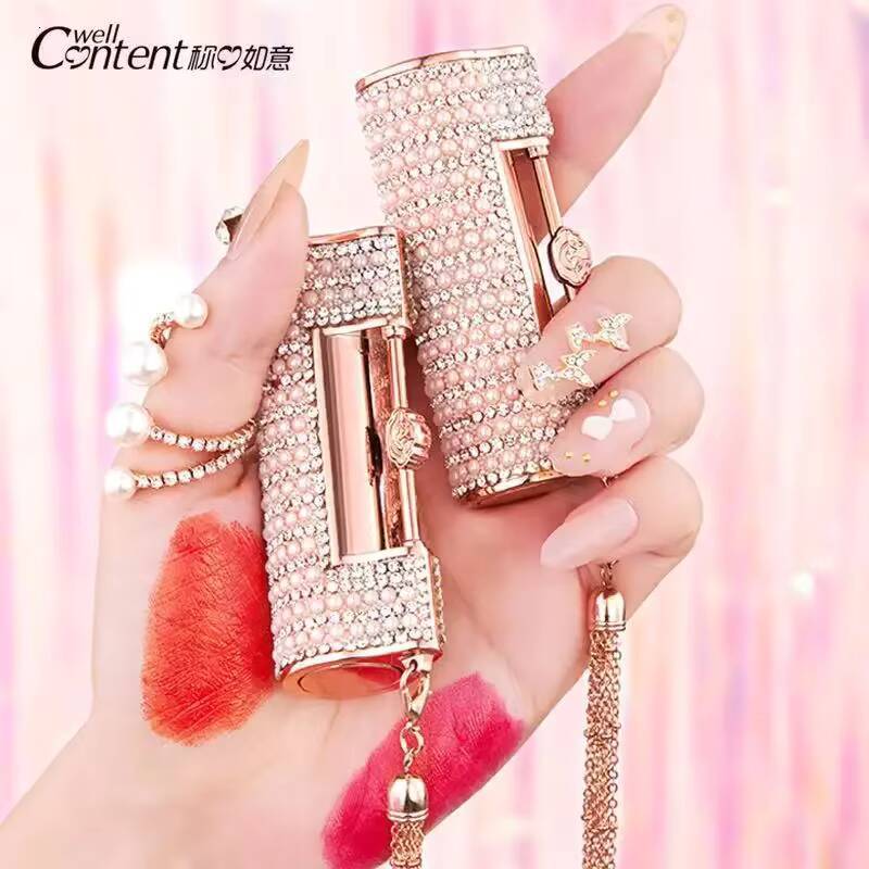 5 in 1 Locks Matte Lipstick Lasting Pigmented Waterproof Makeup Silky Touch Charming Woman Beauty Cosmetic happy