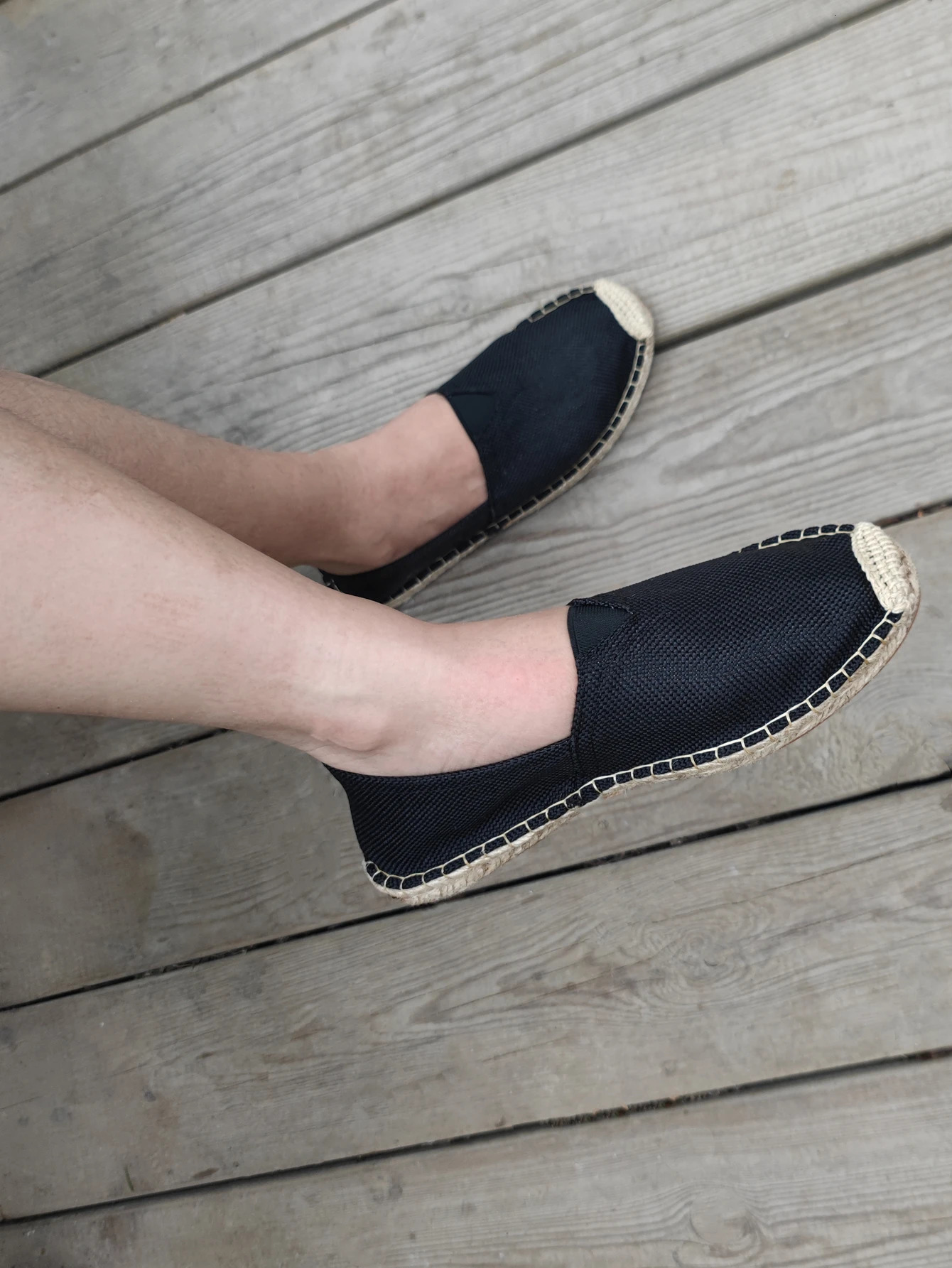 Women Sewing Flax Shoes Slip on Loafers Casual Shoes Man Espadrilles Hemp Canvas Flat Shoes Plus Size Fisherman Driving Footwear 250613