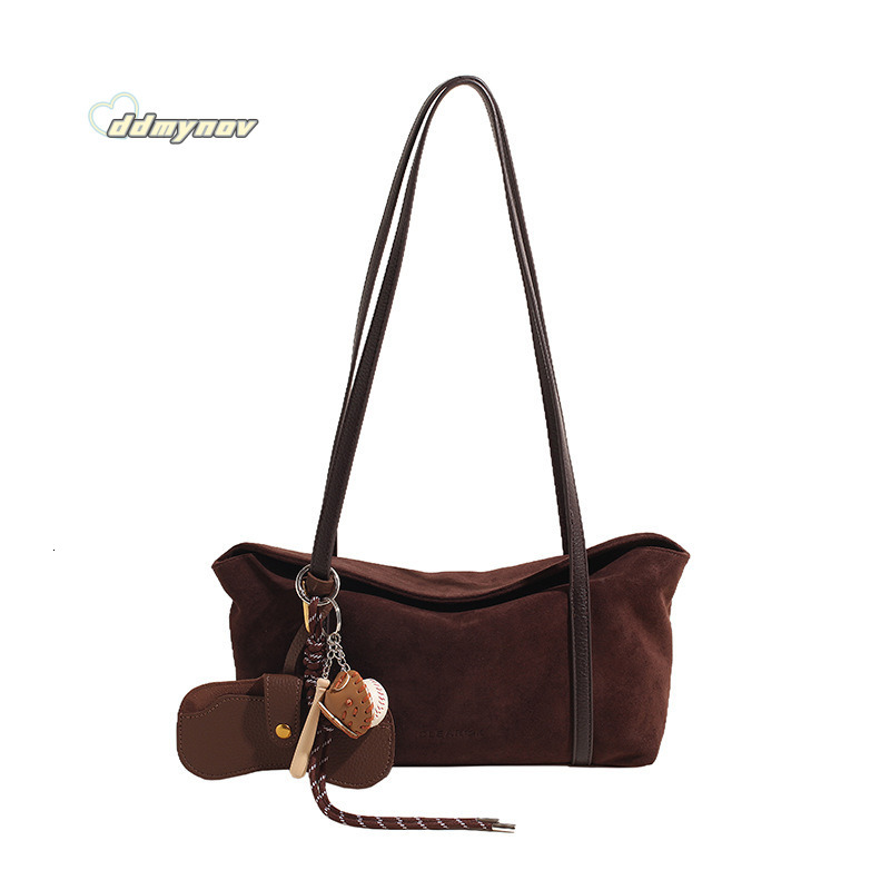 High-end Matte Tote for Women 2024 Autumn Winter New Large Capacity Commuter Shoulder Casual Underarm Bag ddmynov ddmynov