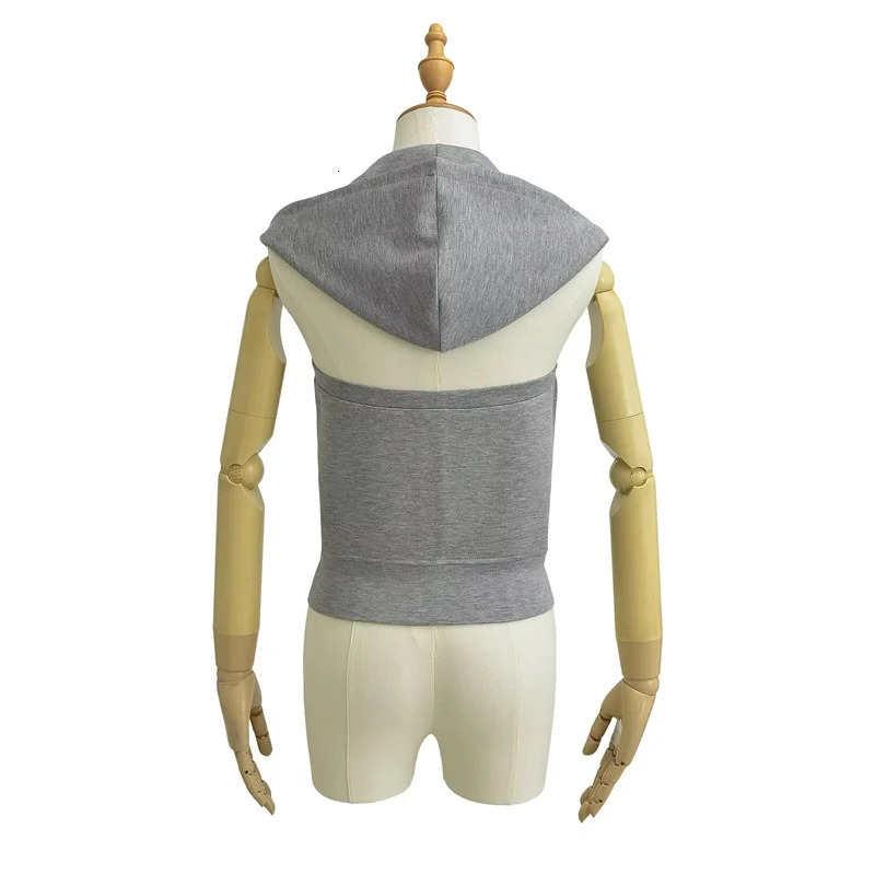 KEYANKETIAN Womens Backless Sleeveless Hoodies Y2K Spicy Girl Kangaroo pocket Zipper Slim Sheath Crop Top Sweatshirts 250612
