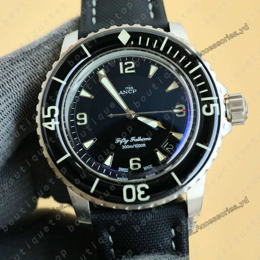 Blancpaine Watch Casual Men Sports Watch Automatic Mechanical Bioceramic Watches High Quality Full Function Dive Watch Designer Movement Watches With Box a00