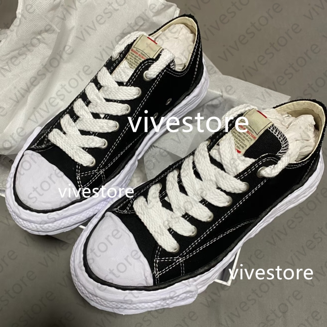 Designer shoes Dissolving Shoes OG Canvas Shoes Casual Shoes Luxury Canvas Men Womens Outdoors tennis Black White shoes size 35-46