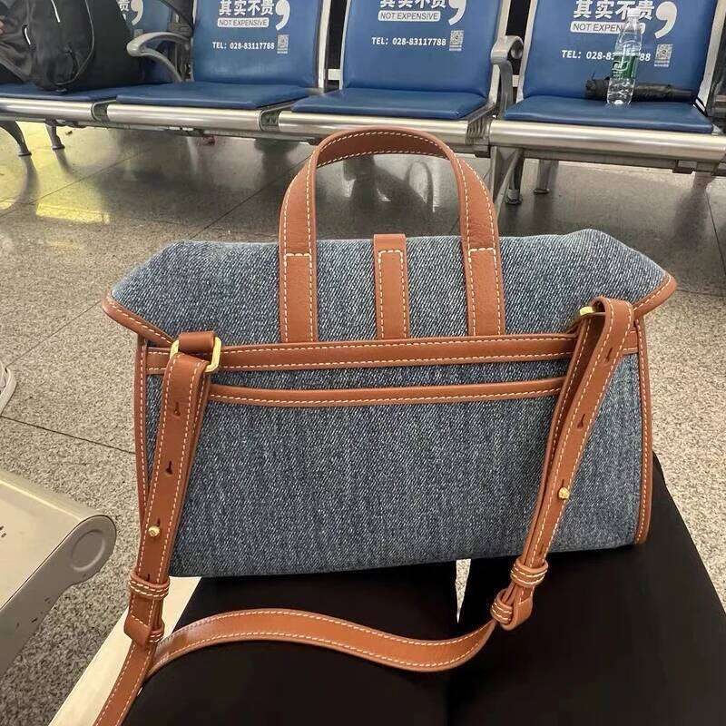 Women's Bags Designer England Style Denim Bag For Women Designer Handbag And Purses New In Canvas Sequined Top Handle Small Cloth Shoulder