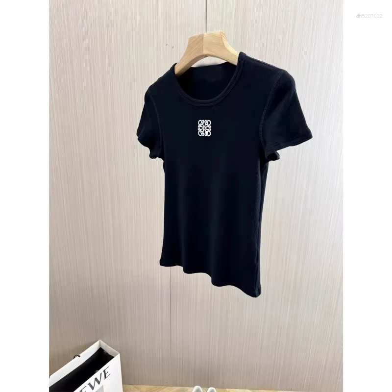 Women's T Shirts 2025 Summer Solid-color Basic Print Casual Sports Versatile Short-sleeved Fashionable T-shirt Top