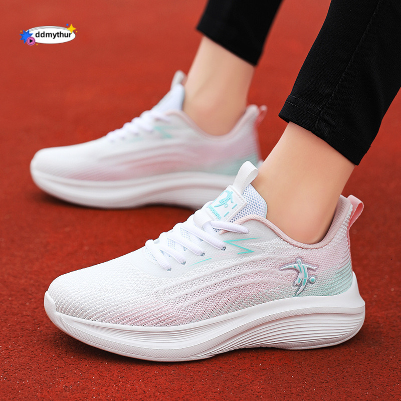 Jonidan Women's Running Summer Breathable Single Sports Lightweight Soft Sole Student Casual Mesh Shoes ddmythur