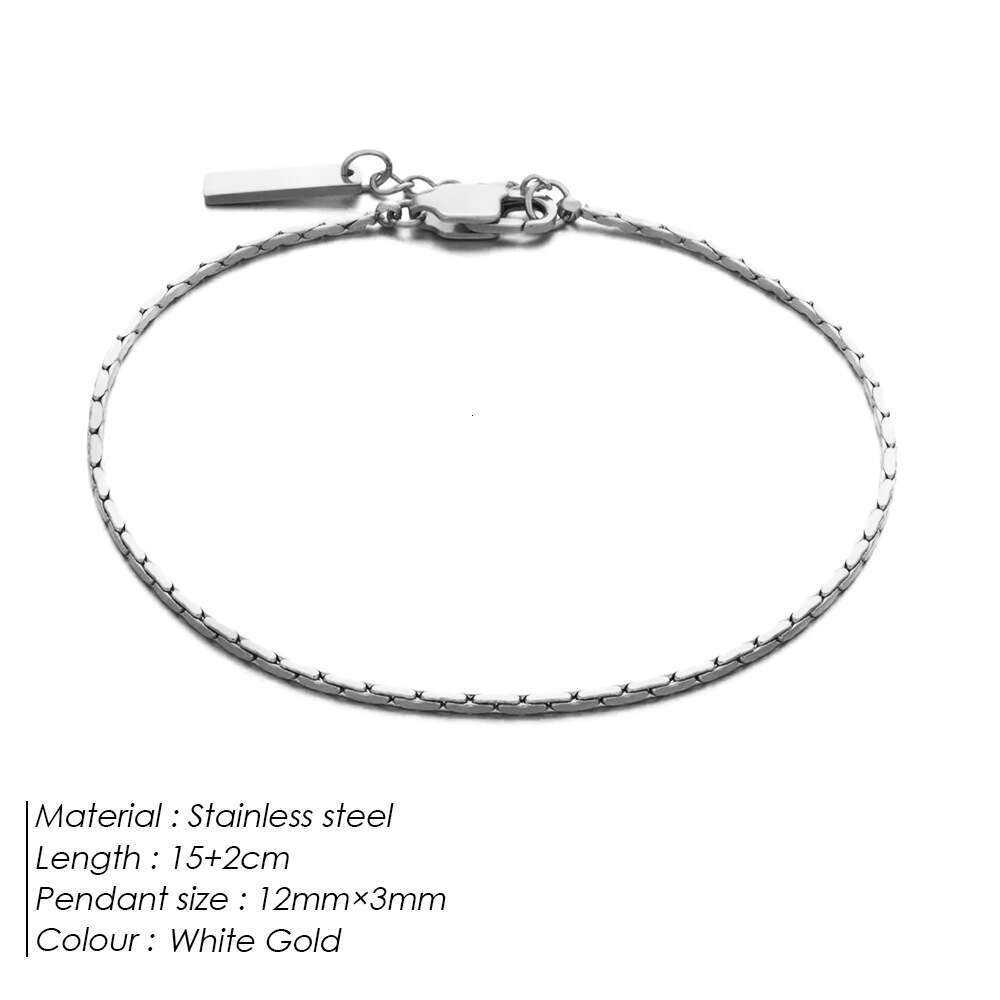 eManco Korean Style New Titanium Steel Internet Celebrity Electric Wire Chain Bracelet Men's Simple Fashion Sexy Mini