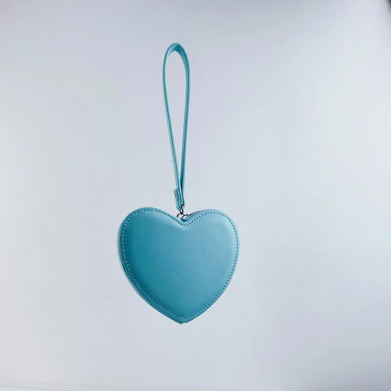 Girls Kawaii PU Leather Heart Bag Business Wallet Original Womens Wallets for Women Purses Clutch Bag 250614