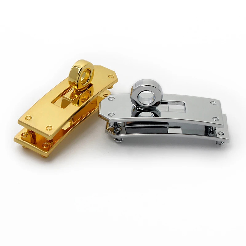 1SET zinc alloy womens luggage handbag twist buckle mens belt lock removable diy hardware metal lock 250616