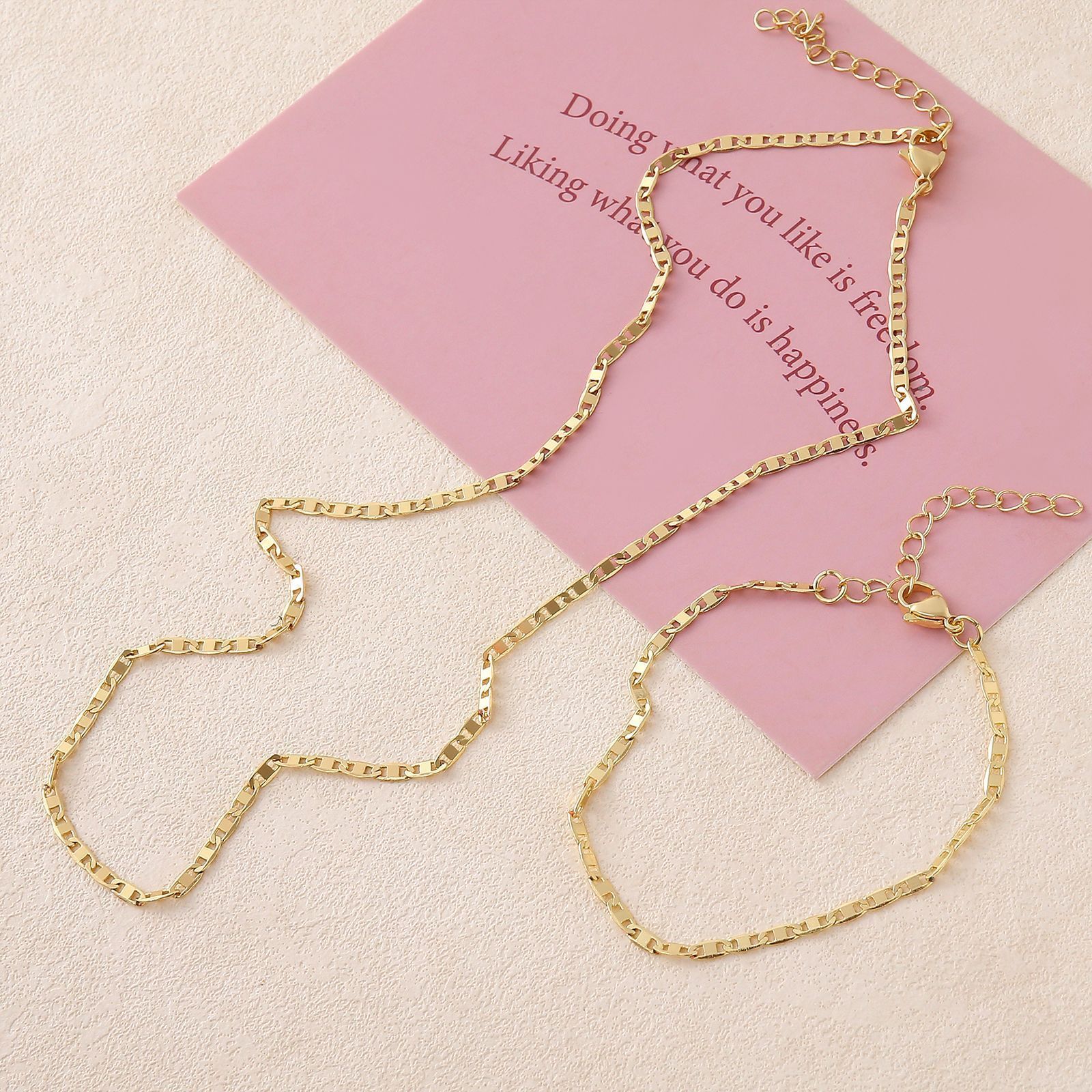 Anklets Minimalist Metal Anklets Women Gold Color Stainless Steel Figaro Rope Curb Link Leg Chain Basic Chic Lady Girl Jewelry 10inch 231109