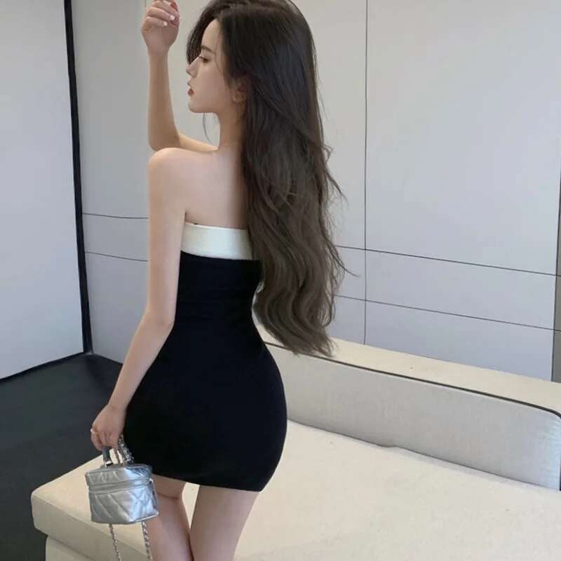 Womens Dress Short Bodycon Sensual Sexy Clothing Night Club Female Dresses 2025 Tight Mini Cotton Cheap Casual Vintage Xl Retro
