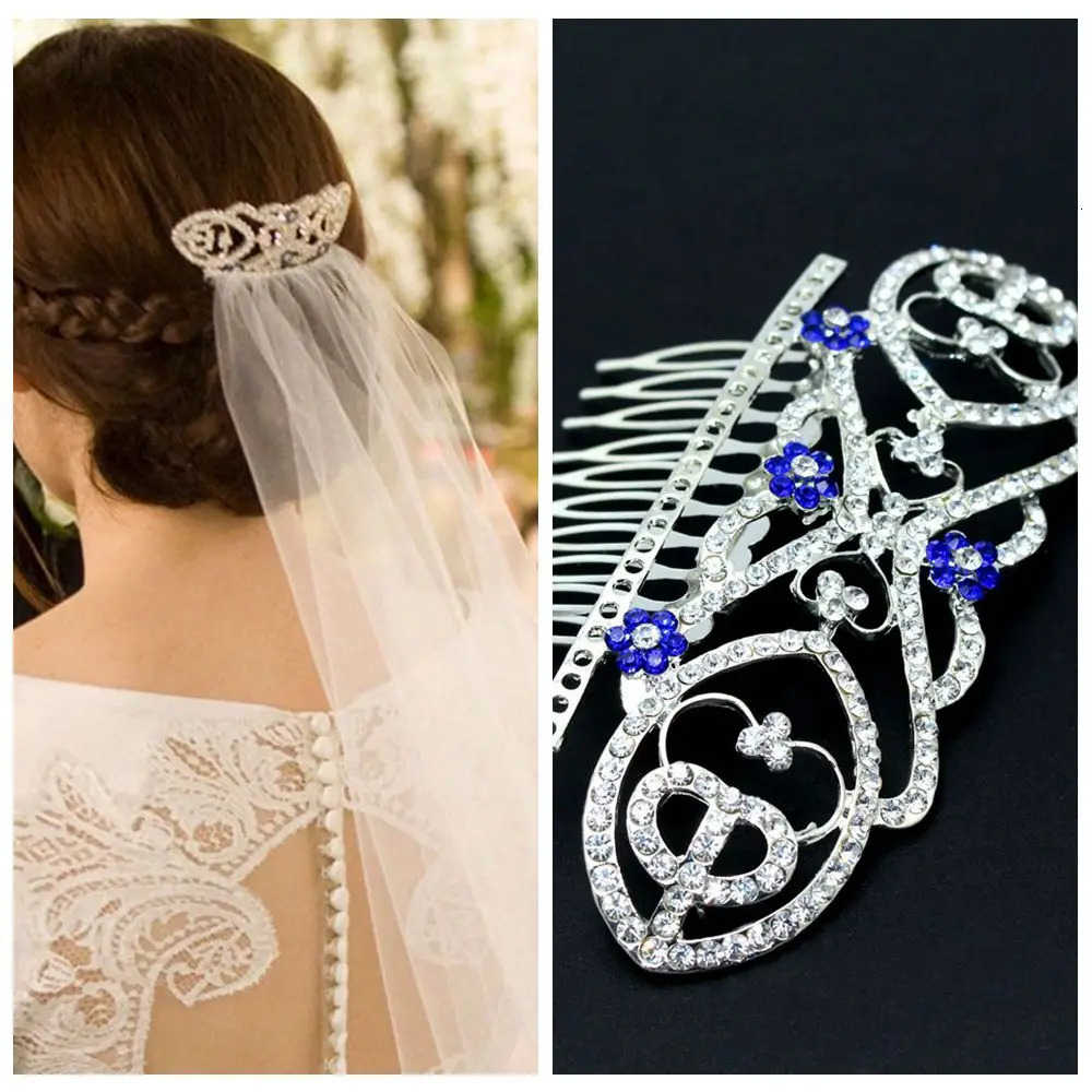 Movie The TwilightFilm TV Quality Breaking Dawn Bellas Hair Comb Bridal Crown Wedding Blue Crystals 250610