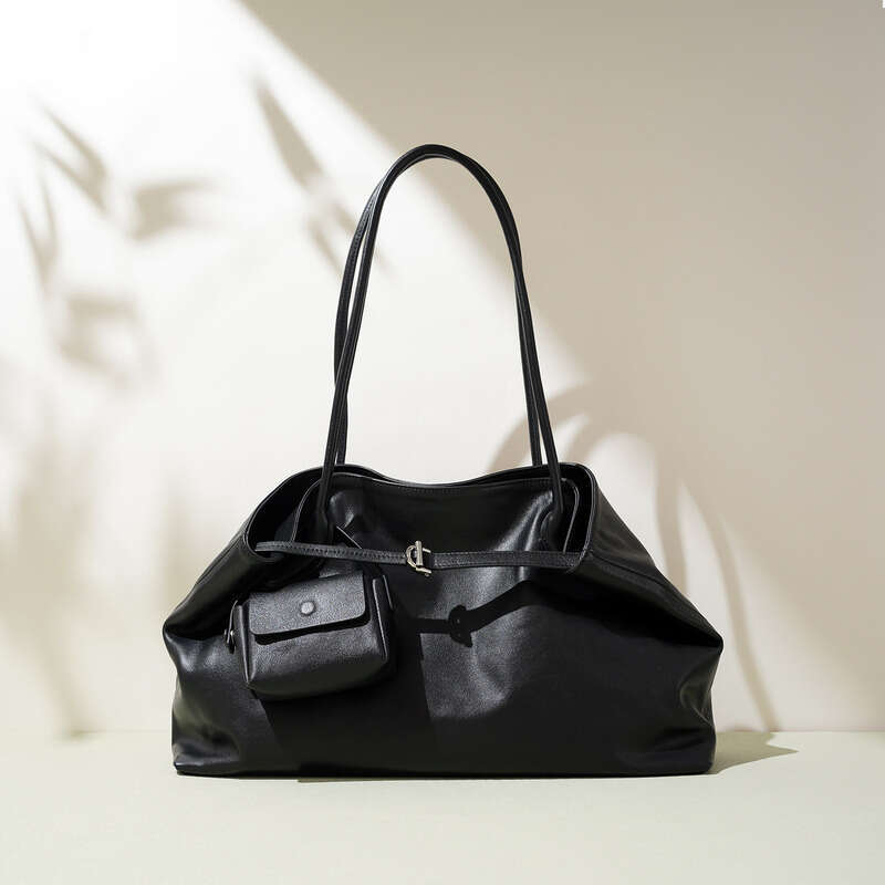 Straw Beach Tote New Trendy Fashion Single Shoulder Women S Niche Design Genuine Leather Large Capacity Commuter Casual Tote Bag Straw Large Tote