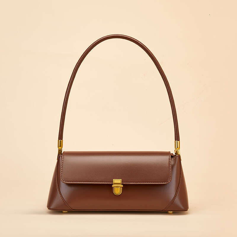 Niche Baguette for Women 2025 New Internet Celebrity Underarm Summer French Style Shoulder Genuine Leather Women's Bag