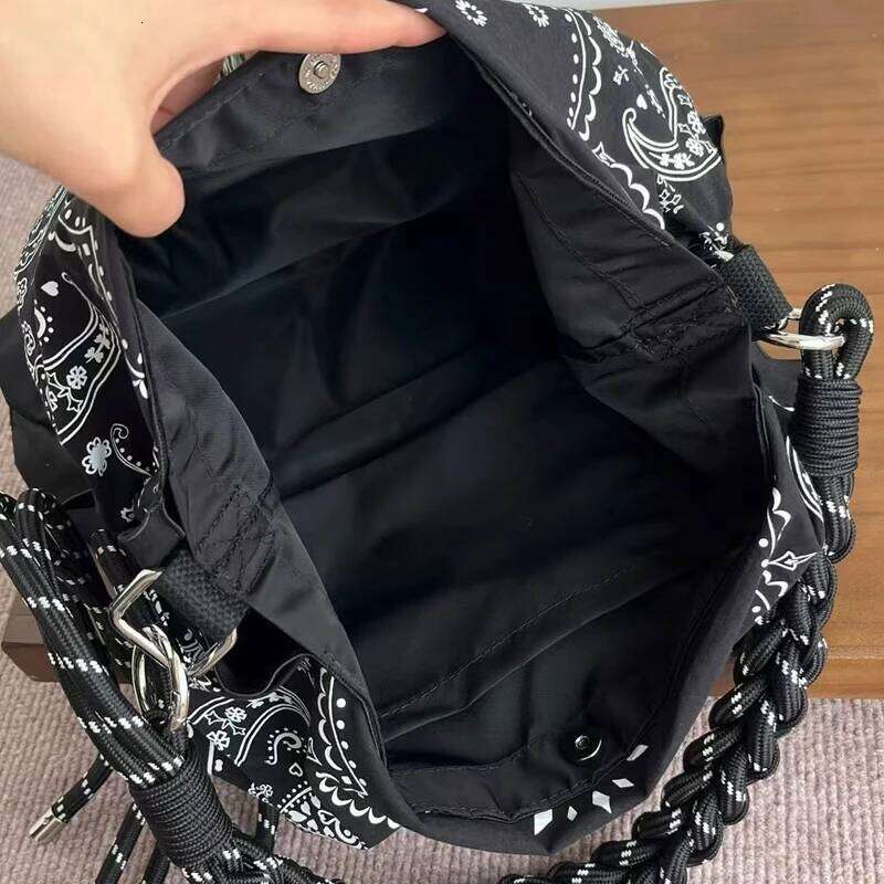 Women's Bags Designer National Message Bags For Women Designer Handbag And Purses New In Polyester Paisley Braided Strap Underarm Shoulder