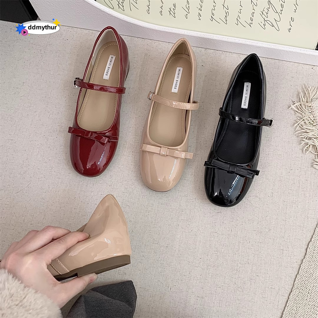 Women's Hidden Heel 2025 New Spring French Style Mary Jane Soft Sole Commuter Small Leather Shoes Loafers ddmythur