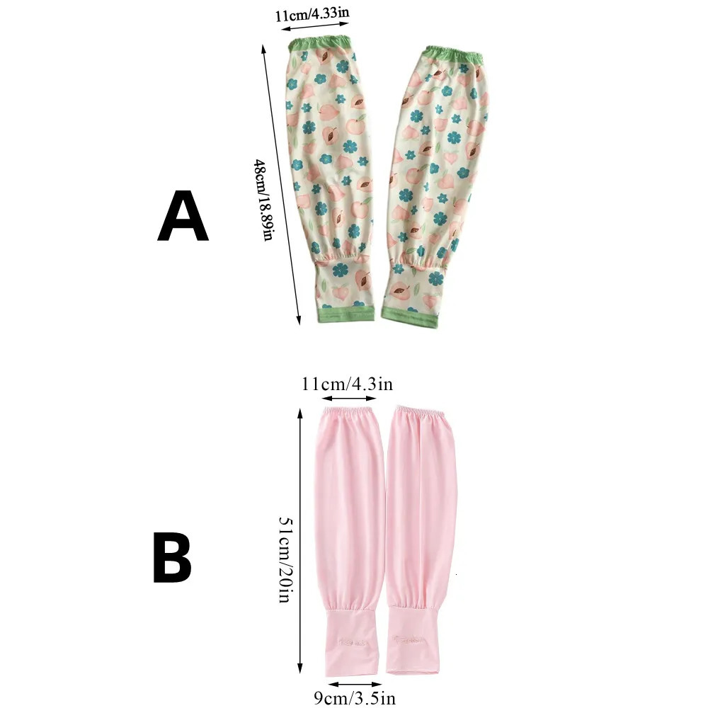 Arm Covers Sun Protection Cuffs Floral Sunscreen Ice Silk Sleeves Breathable Outdoor Sports Loose Anti-sunburn Arm Sleeves ??? 250610
