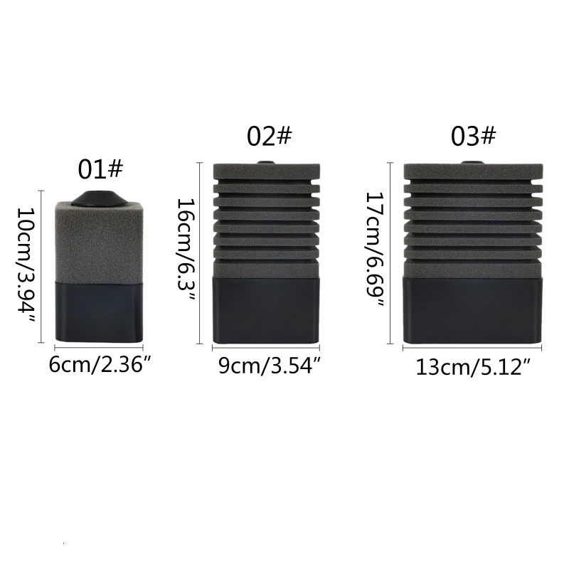 Bio Sponge Filter for Betta Fry Aquarium Fish Tank Foam Filter Submersible Sponge Filter for Fresh Water and Salt Water 250613