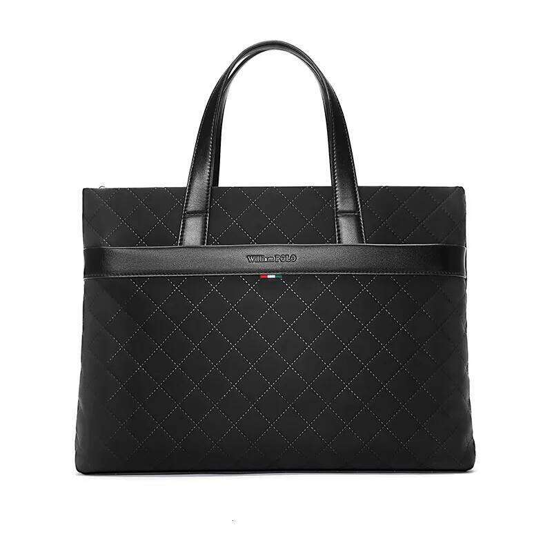 Fashionable men's briefcase, large capacity laptop bag, multifunctional handbag