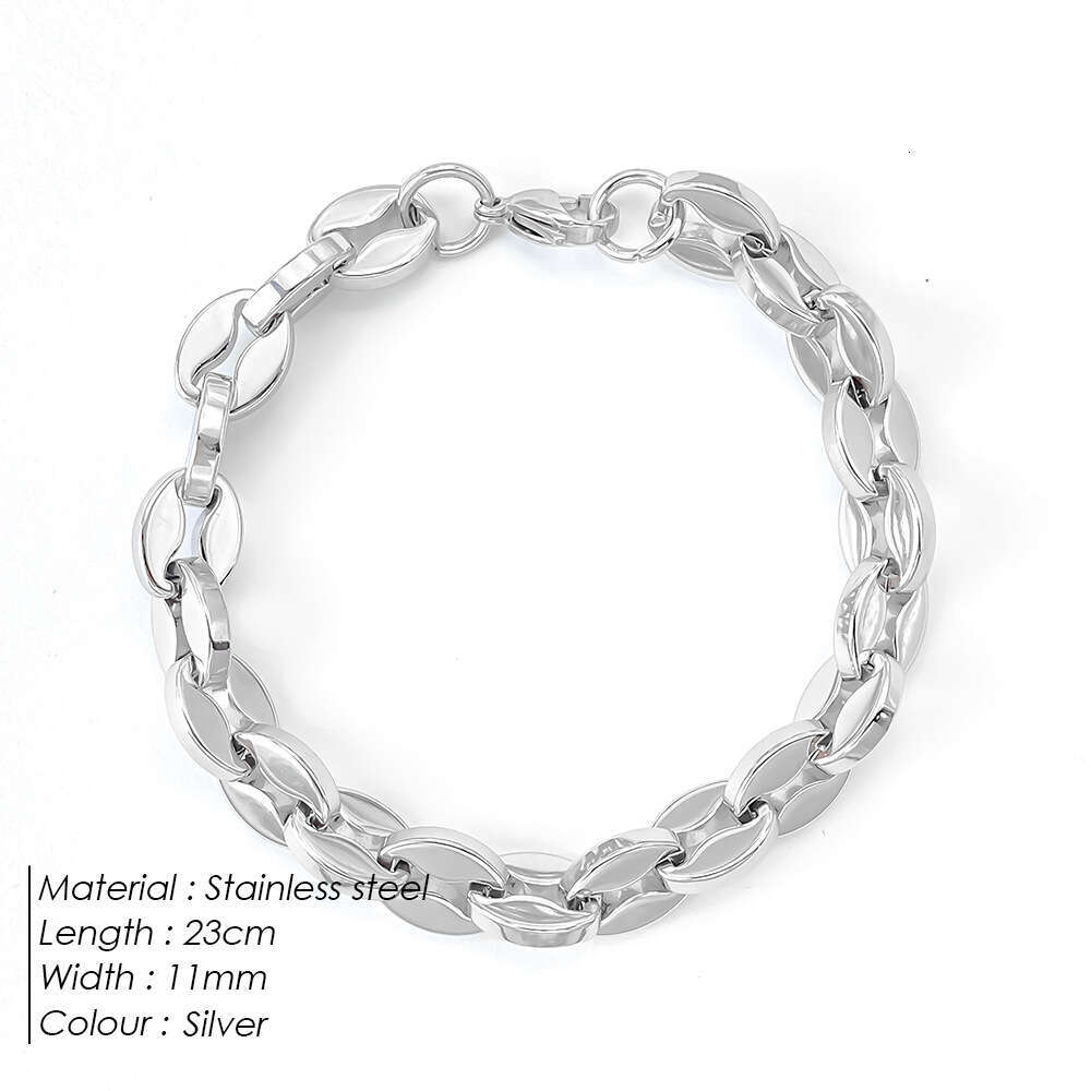 eManco Light Design High-end Sense Bead Couple Style Simple Versatile Elegant Collarbone Chain Bracelet for Men