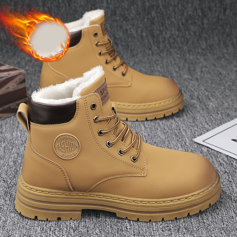 new Free shipping designer Boots for man cotton shoes keep warm Fashion Boots platform casual snow boots