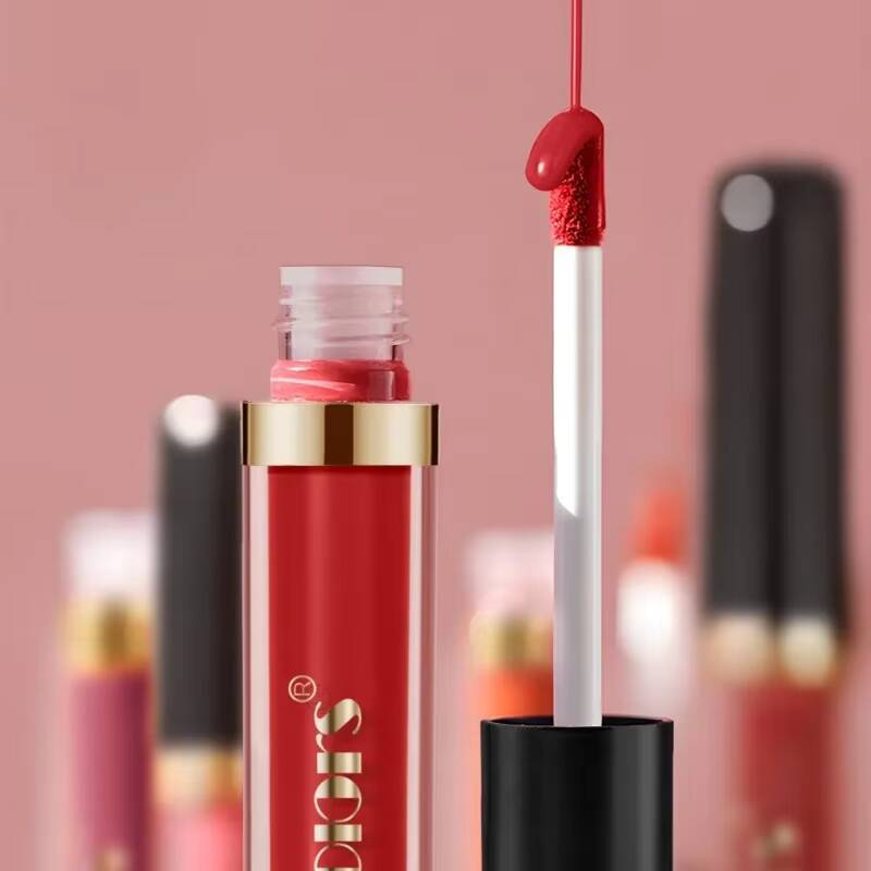 Fit Colors Long-lasting Matte Lipstick Non Stick Moisturizing Gloss Waterproof Makeup Lip Glaze Sexy Purple Red Lipsticks happy
