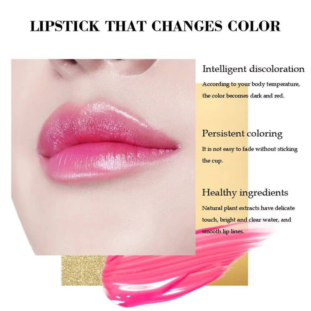 1 Pcs Aloe Vera Magic Lip Balm Temperature Color Change Nutritious Natural Moisture Lipstick Safe Ingredients Care Makeup Lips happy