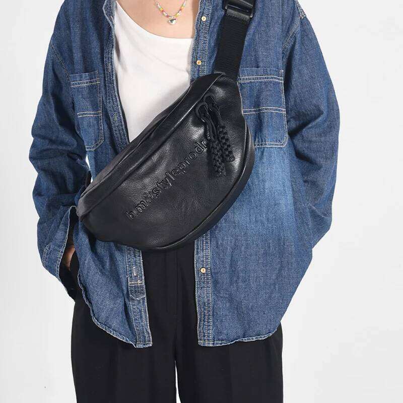 Women's Bags Designer Korean Casual Chest Bags For Womens Designer Handbags And Purses 2023 New In PU Letter Tassel Sling Fanny Pack Crossbody