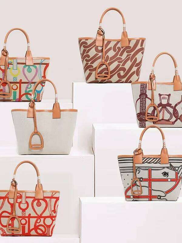 New bags Casual Fashion Leather Tote Bag For Women - Stylish Vintage Crossbody Handbag With Minimalist Designer Letter