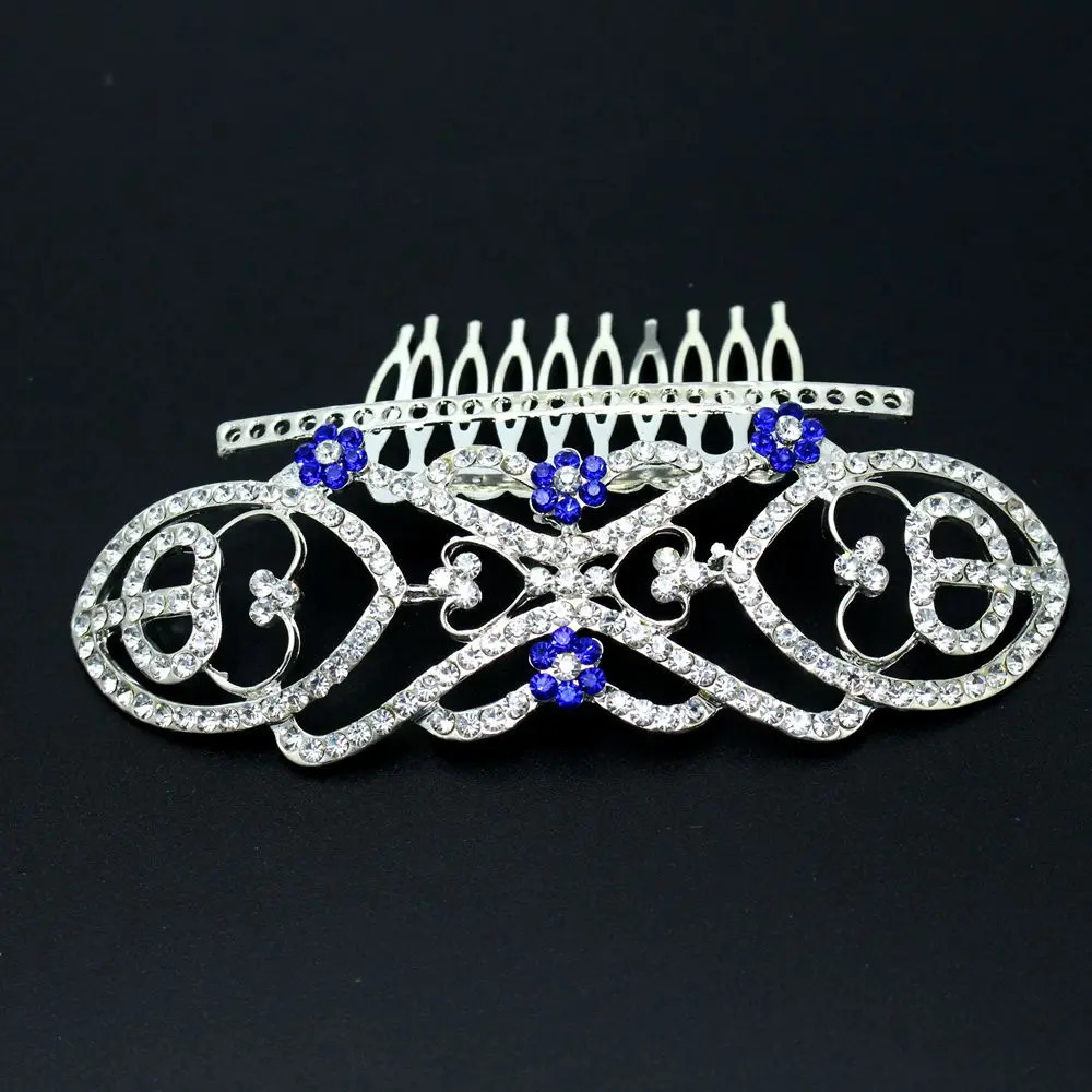 Movie The TwilightFilm TV Quality Breaking Dawn Bellas Hair Comb Bridal Crown Wedding Blue Crystals 250610