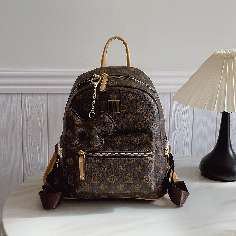 Big bag women backpack new retro high sense fashion printed backpack women students schoolbag
