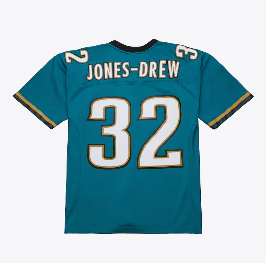 Stitched football Jersey 32 Maurice Jones-Drew 2008white mesh retro Rugby jerseys Men Women and Youth S-6XL