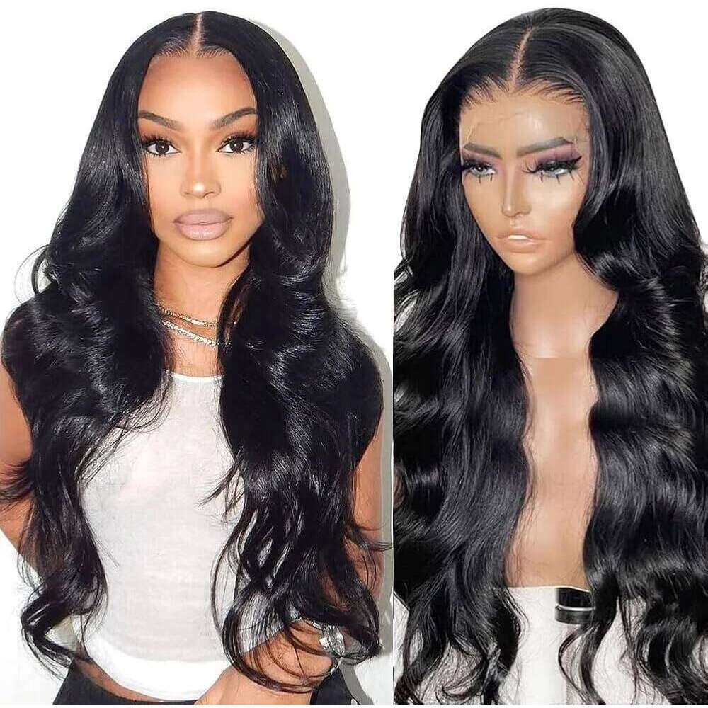 230% Pre Cut Body Wave Wear and Go Glueless Wigs Brazilian 5x5 Closure 13x4 Hd Transparent Lace Frontal Wig Human Hair