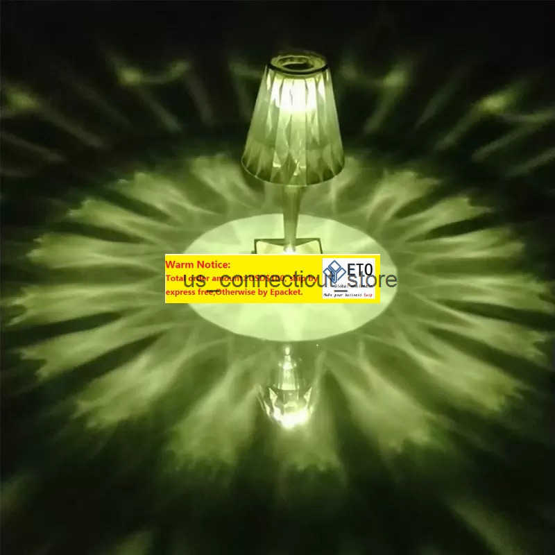 Italian Design Acrylic Kartell Battery Table Lamp Charging LED Night Light Touch USB Brilliant Flower Lamps Room Hotel Decor Q250616
