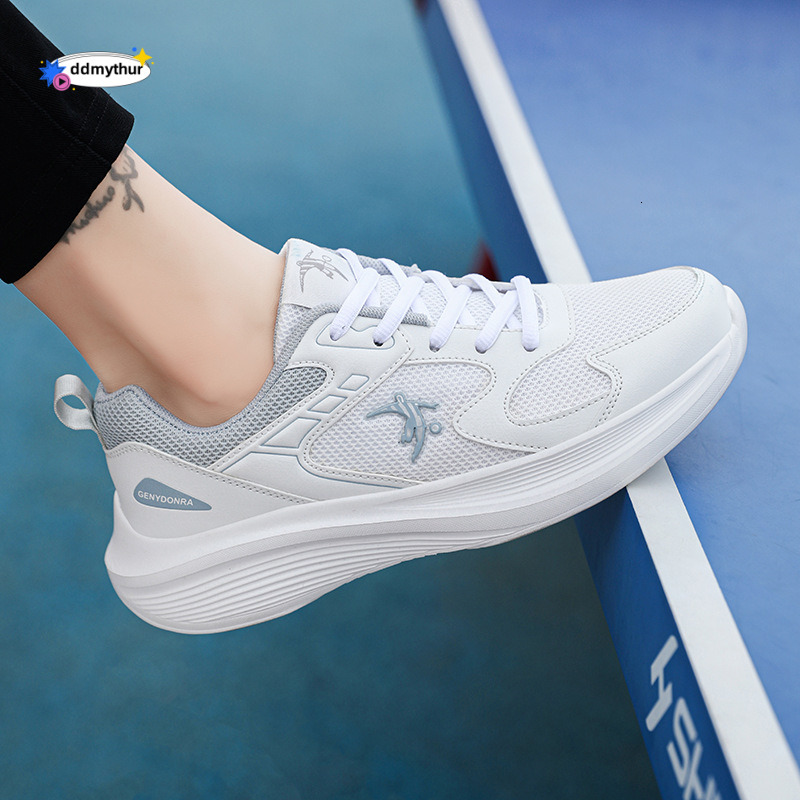 Jonidanlai Fashion Women's Autumn Waterproof Leather Sneakers Lightweight Soft Sole Non-Slip Casual Running Travel Shoes ddmythur