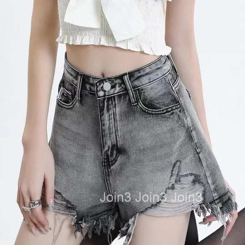 With Waist Pocket Womens Denim Shorts New In Female Short Jeans Pants High Wholesale Stretchy Elasticty Designer Comfy Kpop XL