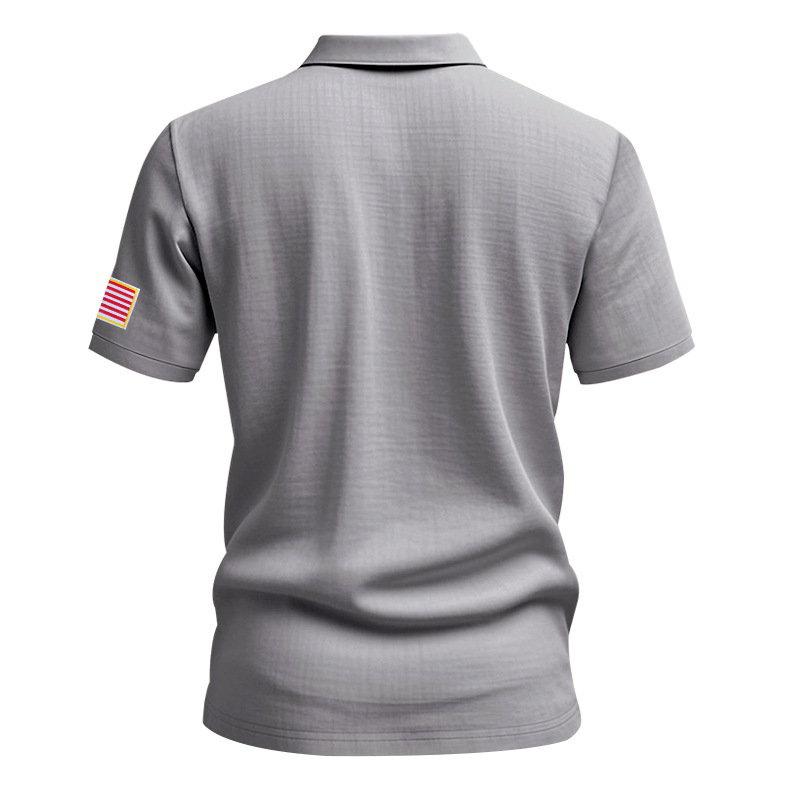 Fashion t shirt mens designer polo Breathable linen heavy-duty embroidered lapel loose POLO shirt with short sleeves European code: S-3XL