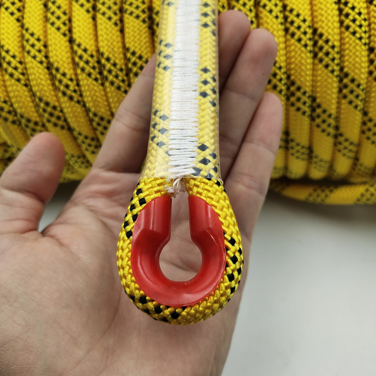 12mm 50m Outdoor Climbing Rope Escape Rescue Static Rock Equipment Mountaineering Lifeline Emergency Survival Safety Gear 250611