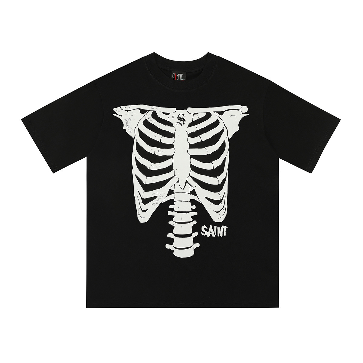 Men's T Shirts Summer Letter Rhinestone Short Sleeve Tshirts For Men White Streetwear Cotton Loose Crew Neck Top Tees Oversized Unisex