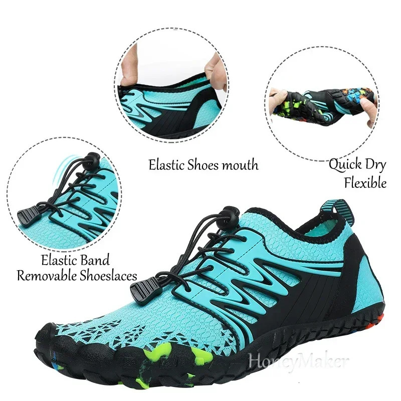 Unisex Wading Shoes Quick-Dry Aqua Shoes Drainage Water Shoes Beach Sports Swim Sandals Yoga Barefoot Diving Surfing Sneakers 250613