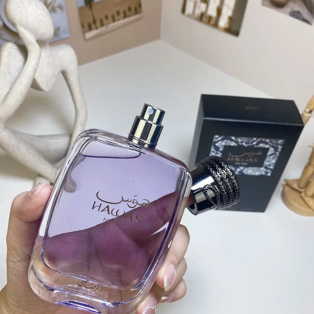 Rasasi Hawas For Him Perfume 100ml Man Fragrance Eau De Parfum Long Lasting Smell Brand EDP Men Cologne Spray Male Body Mist High Quality