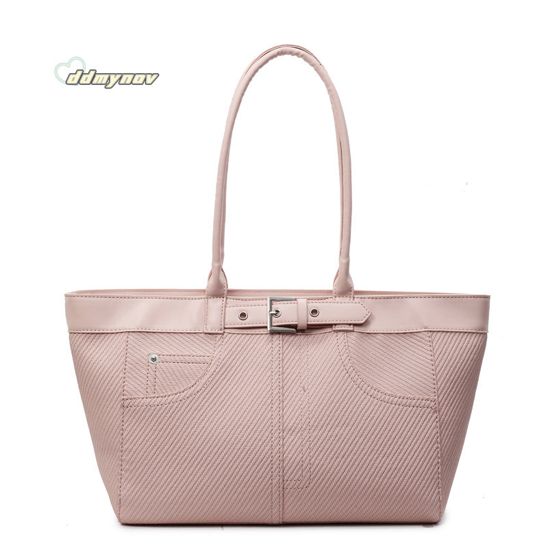 Minimalist Large Capacity Tote for Women 2025 Summer Korean Fashion Stylish Office Commute Shoulder Underarm Bag ddmynov ddmynov