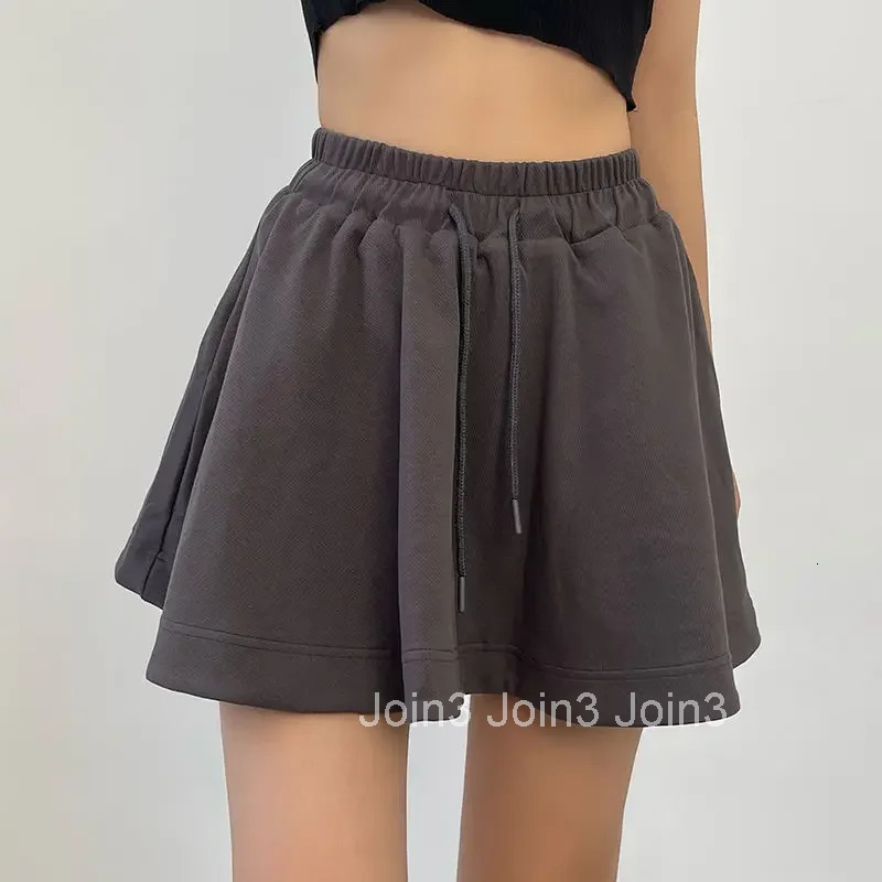 Short Pants Woman Elastic Waist Shorts for Women Jorts Culotte Skirt Fashion Clothing 2025 Kpop Streetwear Flowy Hot Elasticty