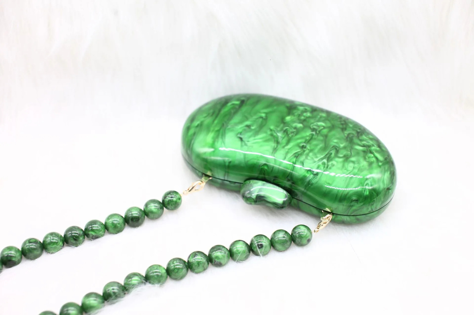 High Quality Handbags For Women Boutique Designer Luxury Acrylic Goose Egg Shell Clutch Evening Bag Wedding Party Purse 250614