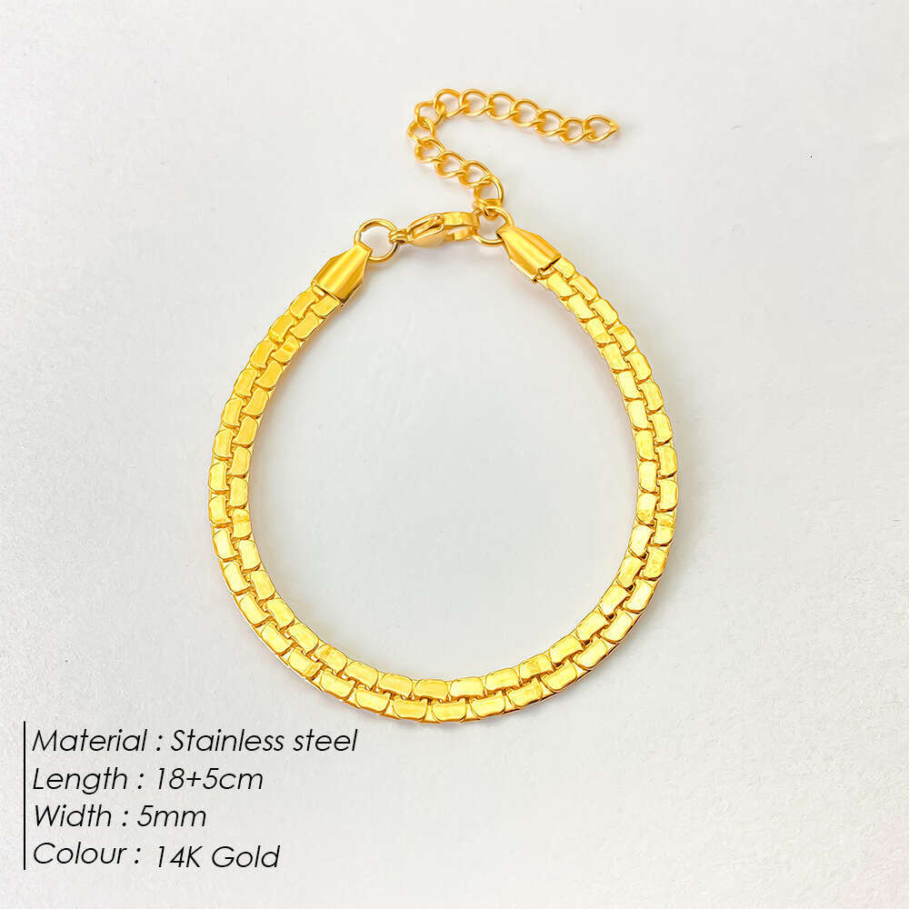 eManco Stainless Steel Bracelet for Men, Non-Fading, High-End Feel, Unique Fashion Niche Design Chain