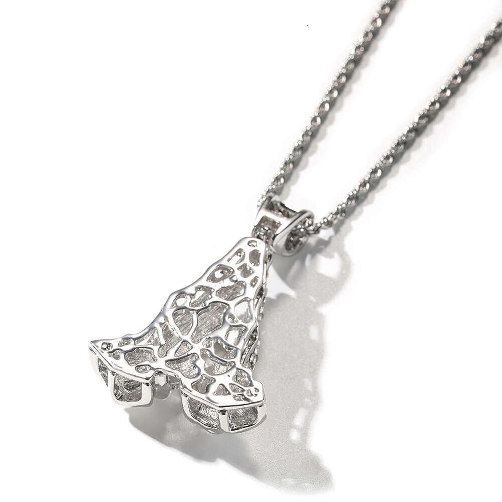 Unique Double-Handed Full Dia Pendant Sweater Chain Metal Men's Necklace Alloy Accessory