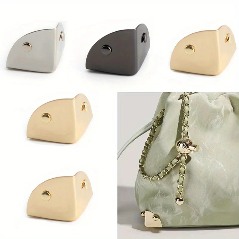 4PCS Metal Triangle Corner Protective Buckle Suitable for Leather Craft Wallet Flip Handbag Book Album DIY Hardware Accessories 250616