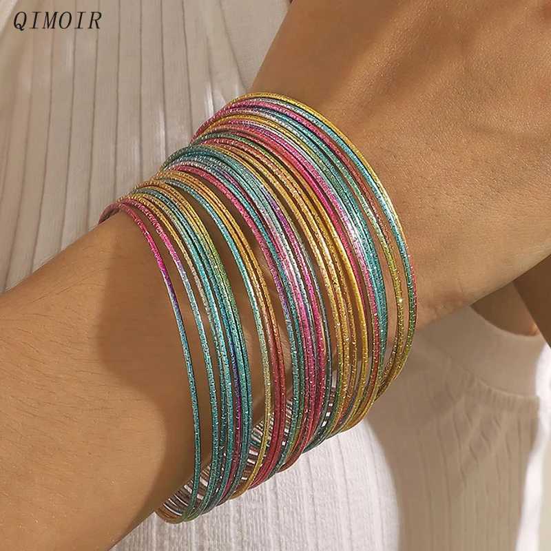 30 Pieces Metal Bangles Set For Women Timeless Fashion Jewelry Trendy Classic Styles Textured Thin Circles Colorful Gifts C1665 Z250616