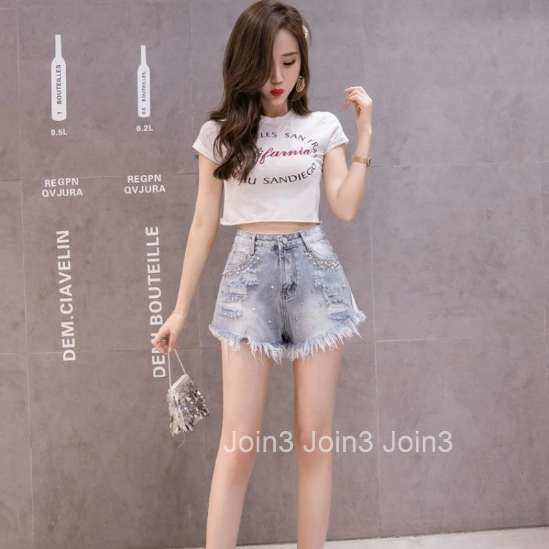 Wide Short Jean Pants Woman Summer Ripped Denim Shorts for Women Elegant Korean Style Harajuku Fashion Outdoor To Wear Jorts Hot
